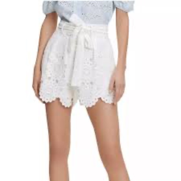 Maje 'Lochetine' Crochet shorts - size 34 EU - NWT - color blanc